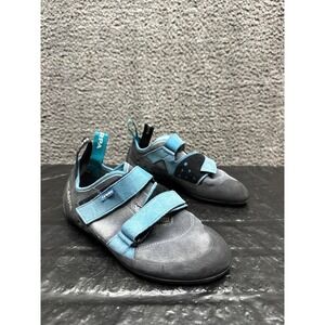 Scarpa Origin Suede Rock Climbing Shoes Gray Blue 70025-000 Womens Size 9.5 US